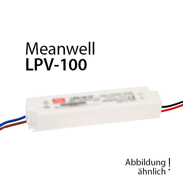 Meanwell LPV-100-12 Netzteil 102W 12V 8,5A / IP67 Meanwell Farben-Frikell WTB