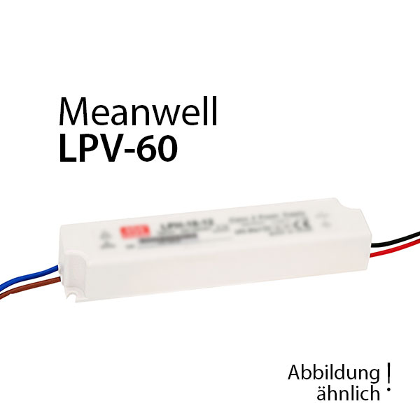 Meanwell LPV-60-12 Netzteil 60W 12V 5A / IP67 Meanwell Farben-Frikell WTB Meanwell LPV-60-12 Netzteil 60W 12V 5A / IP67 Meanwell Farben-Frikell WTB