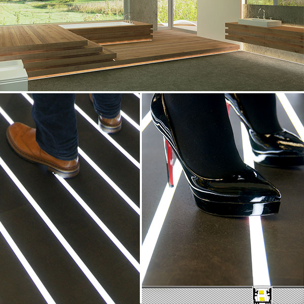 LED Profil P15, Fußbodenprofil trittfest Farben-Frikell WTB LED Profil P15, Fußbodenprofil trittfest Farben-Frikell WTB